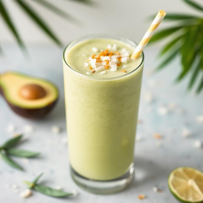 Avocado Coconut Cream Smoothie